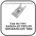 Sapata ZZ Teflon Janome Singer Elgin