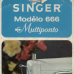 Manual de Instru&ccedil;&otilde;es Singer 666 667 da Maquina de Costura Multiponto