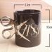 Caneca Em formato de Tesoura de Cerâmica Copo Xícara de Café