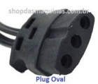 Pedal Reostato para Maquina Costura Elgin plug oval