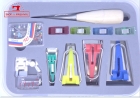 Estojo Aparelhos Para Fazer Viés Manual Faz Viez Completo Kit Fitador