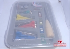 Estojo Aparelhos Para Fazer Viés Manual Faz Viez Completo Kit Fitador