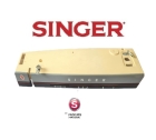 Tampa Da Maquina de Costura Singer Tipo 3 Bot&otilde;es Painel Duplo Original Azul
