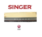 Tampa Da Maquina de Costura Singer Tipo 3 Bot&otilde;es Painel Duplo Original Azul