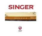 Tampa Da Maquina de Costura Singer Tipo 3 Bot&otilde;es Painel Duplo Original Azul