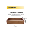 Base de Madeira para Maquinas de Costura Caixa Port&aacute;til