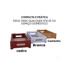 Base de Madeira para Maquinas de Costura Caixa Port&aacute;til