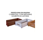 Base de Madeira para Maquinas de Costura Caixa Port&aacute;til